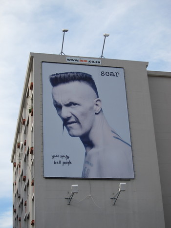 Ninja on a billboard